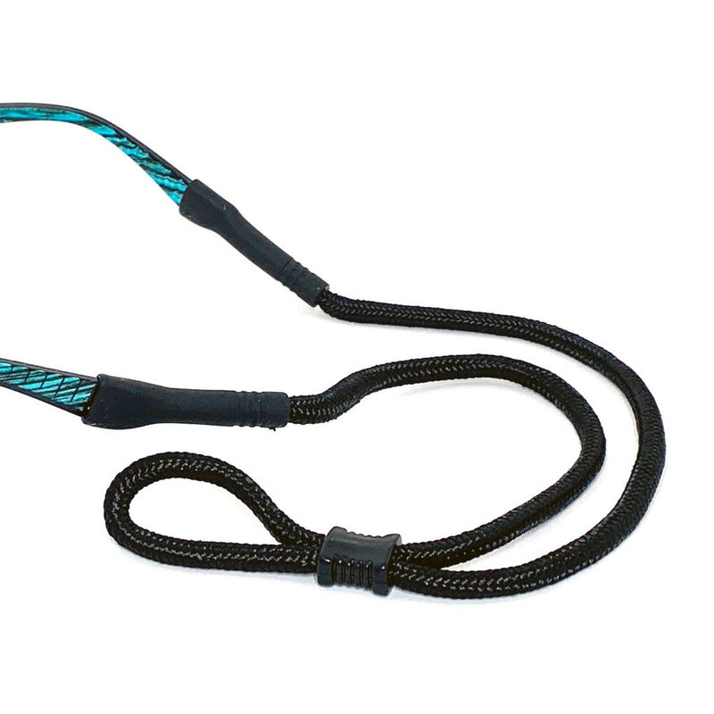 ICU Eyewear Black Active Eyeglass Rope with Rubber Tips - 1ct