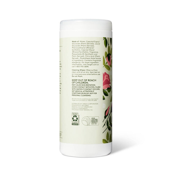 Wipes - Rosewater & Mint - 35ct - Everspring™