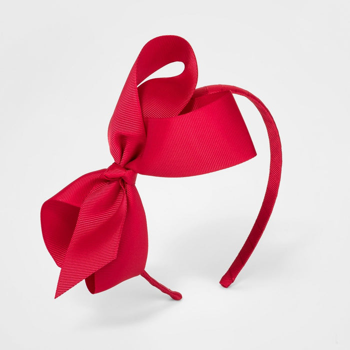 Girls' Ribbon Bow Headband - Cat & Jack™ Red