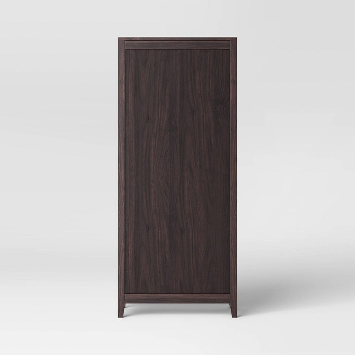 72" Carson 5 Shelf Bookcase Espresso - Threshold™ (LOCAL PICKUP ONLY)