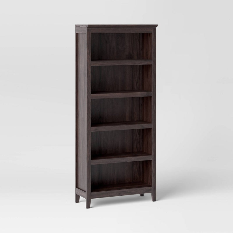 72" Carson 5 Shelf Bookcase Espresso - Threshold™ (LOCAL PICKUP ONLY)