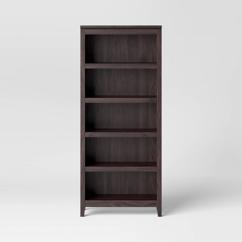 72" Carson 5 Shelf Bookcase Espresso - Threshold™ (LOCAL PICKUP ONLY)
