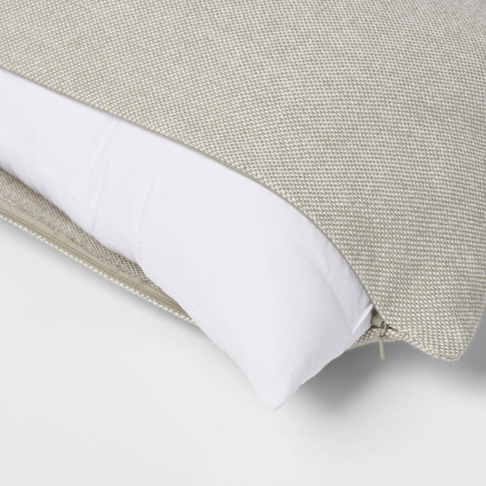 14"x20" Feather Filled Lumbar Throw Pillow Insert White - Threshold™