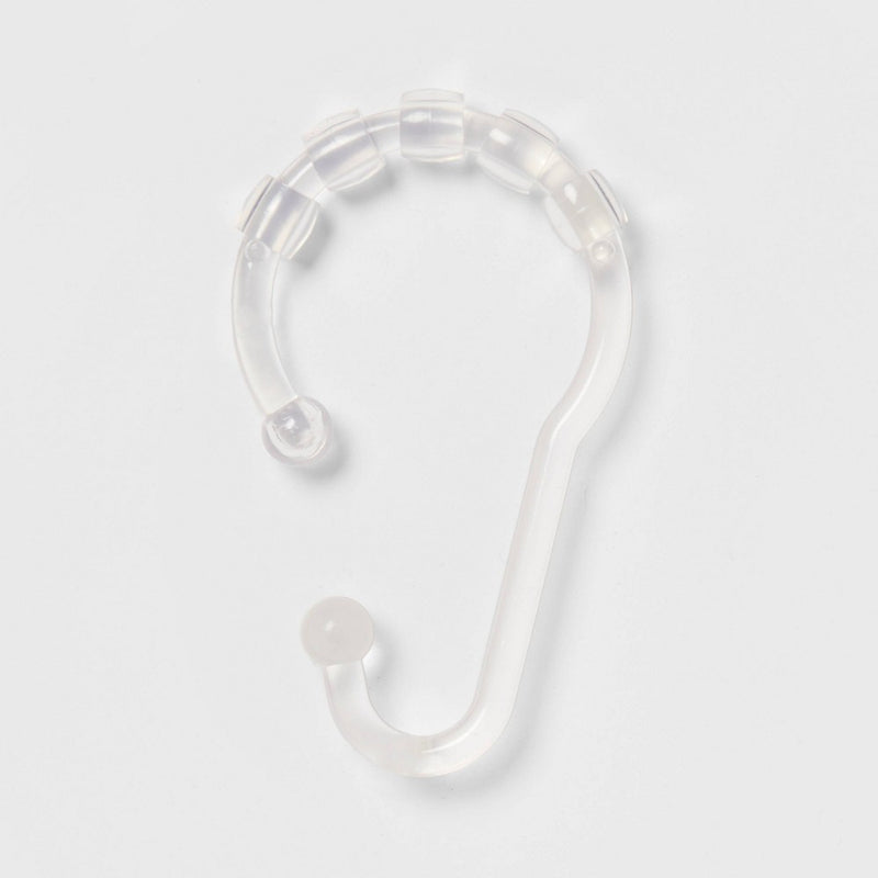 Plastic V Glide Hooks Clear - Room Essentials™