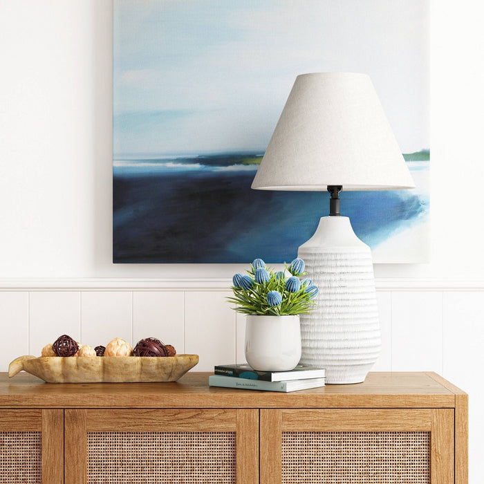 Large Textured Ceramic Lamp Base White - Threshold™ (LOCAL PICKUP ONLY)