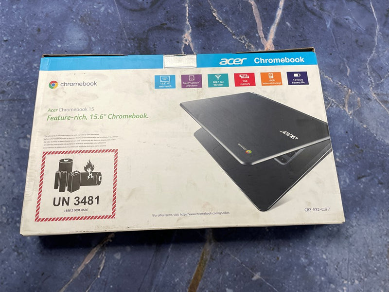 Acer Chromebook Laptop 15-15.6" HD Celeron N3060 2GB /16GB (CB3-532-C3F7) Black SEE DETAILS