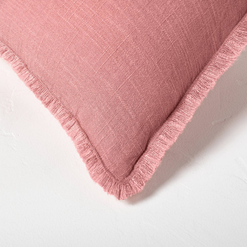 King Euro Heavyweight Linen Blend Throw Pillow Rose - Casaluna™ (LOCAL PICKUP ONLY)