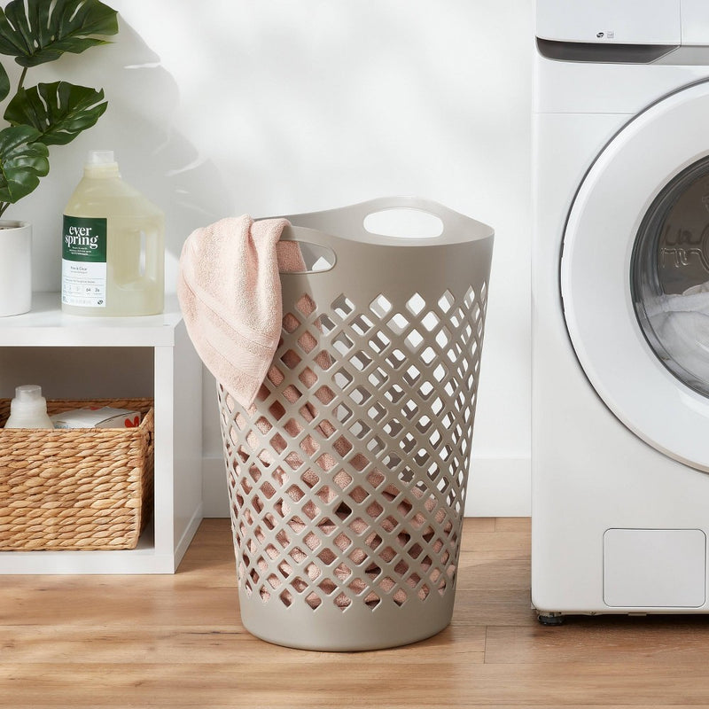 2.2bu Flexible Laundry Hamper Gray - Brightroom™ (LOCAL PICKUP ONLY)