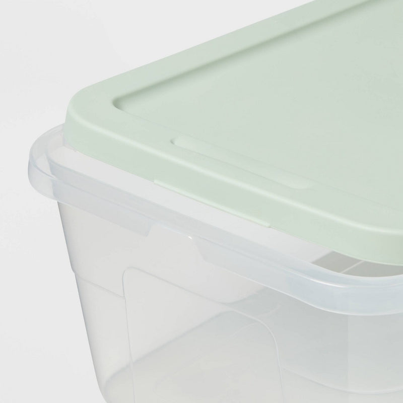 15qt 2pk Storage Tubs Green - Room Essentials™