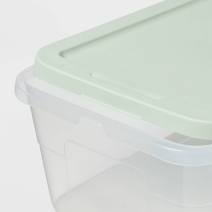 15qt 2pk Storage Tubs Green - Room Essentials™