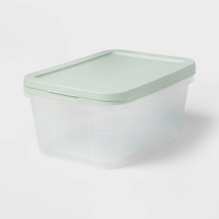 15qt 2pk Storage Tubs Green - Room Essentials™