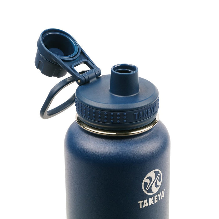 Takeya 40oz Insulated Stainless Steel Water Bottle with Spout Lid - Navy *NEW*