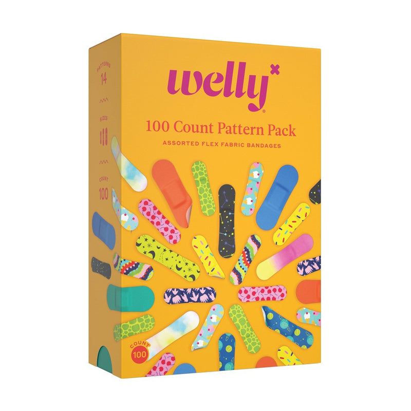 Welly Flex Fabric Bandages Pattern Pack - 100ct