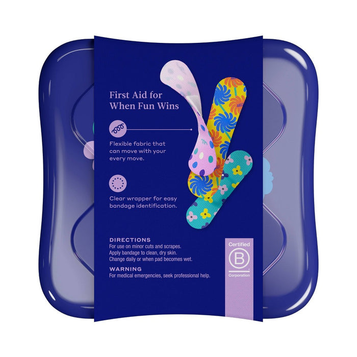 Welly Flex Fabric Bandages - Floral Wonderland - 48ct
