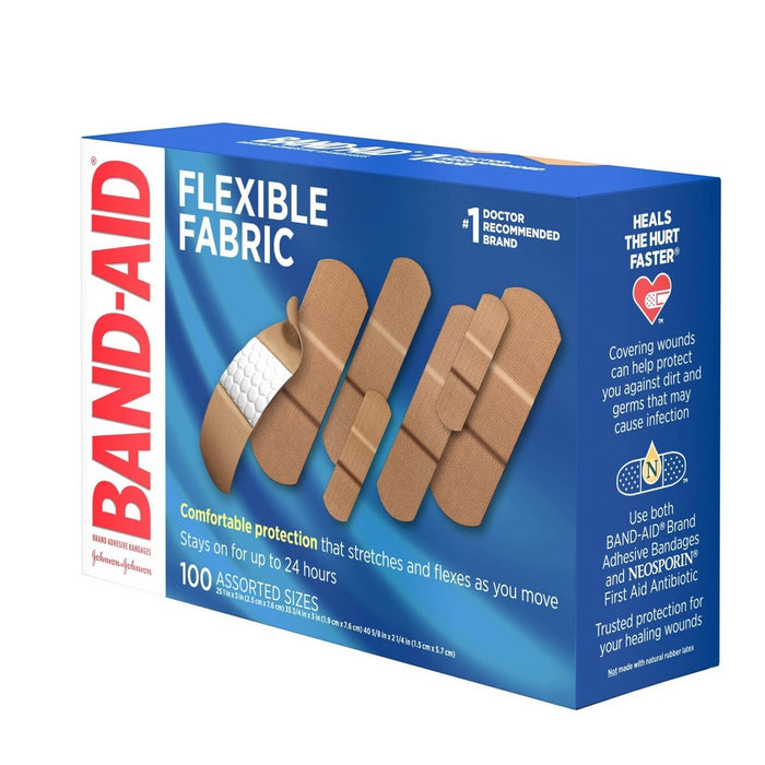 Band-Aid Flexible Fabric - 100ct