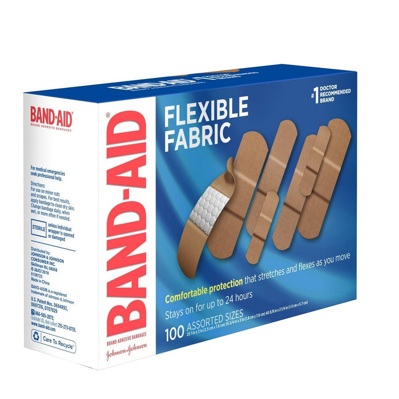 Band-Aid Flexible Fabric - 100ct