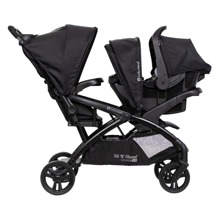 Baby Trend Sit N' Stand Double 2.0 Stroller - Madrid Black (LOCAL PICKUP ONLY)