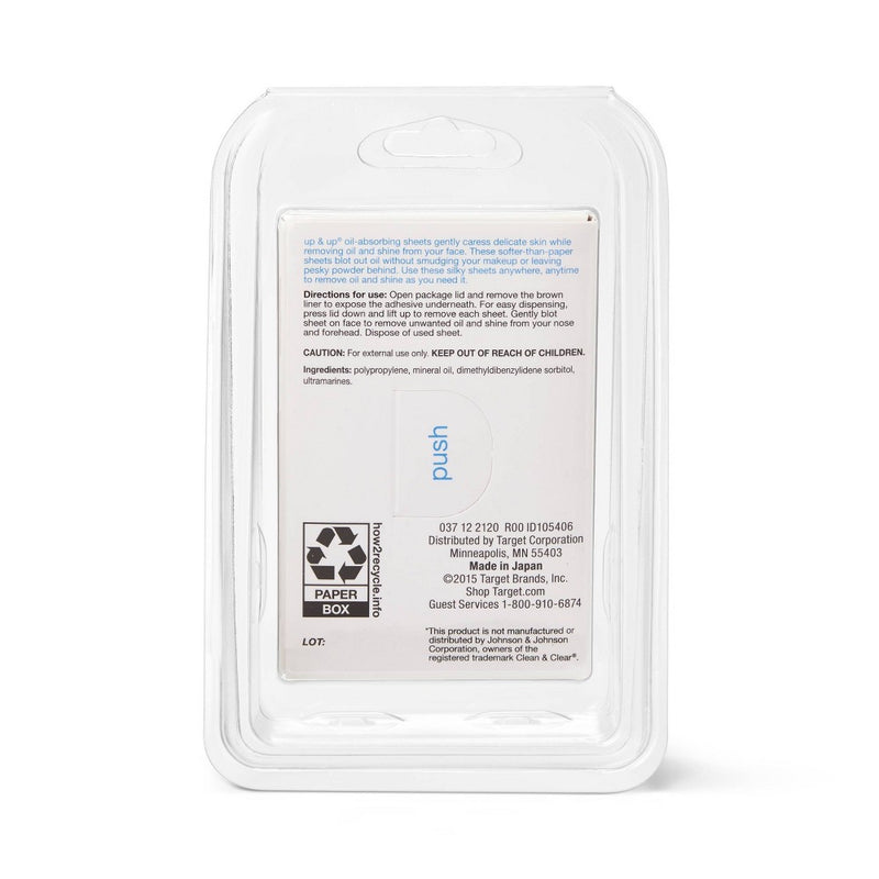 Oil Absorbing Sheets - 70ct - up & up™