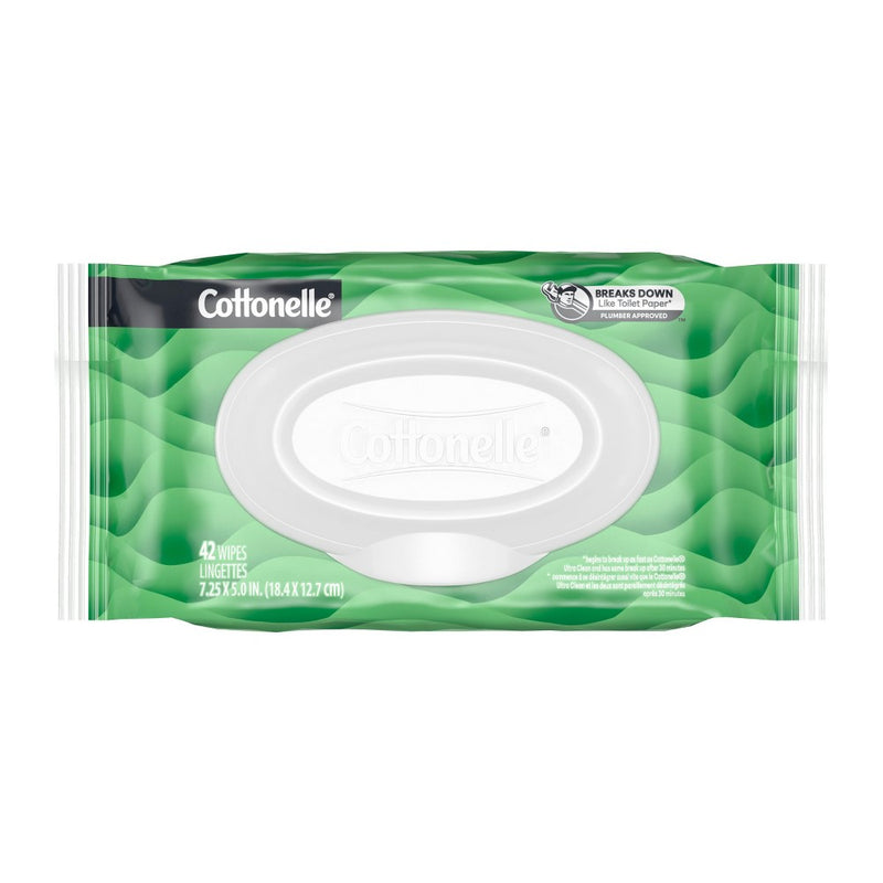 Cottonelle GentlePlus Flushable Wipes with Aloe & Vitamin E - 4pk/42ct