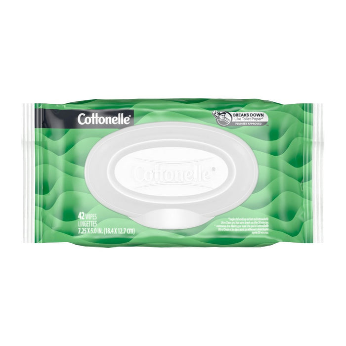 Cottonelle GentlePlus Flushable Wipes with Aloe & Vitamin E - 4pk/42ct