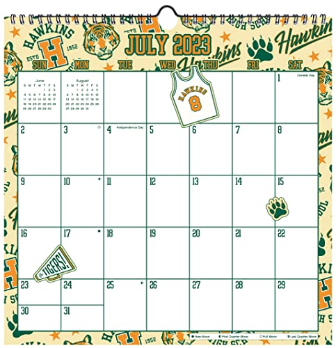 2023-2024 Netflix Stranger Things Academic Spiral Wall Calendar (July 2023 - June 2024) (Wall Calendar)