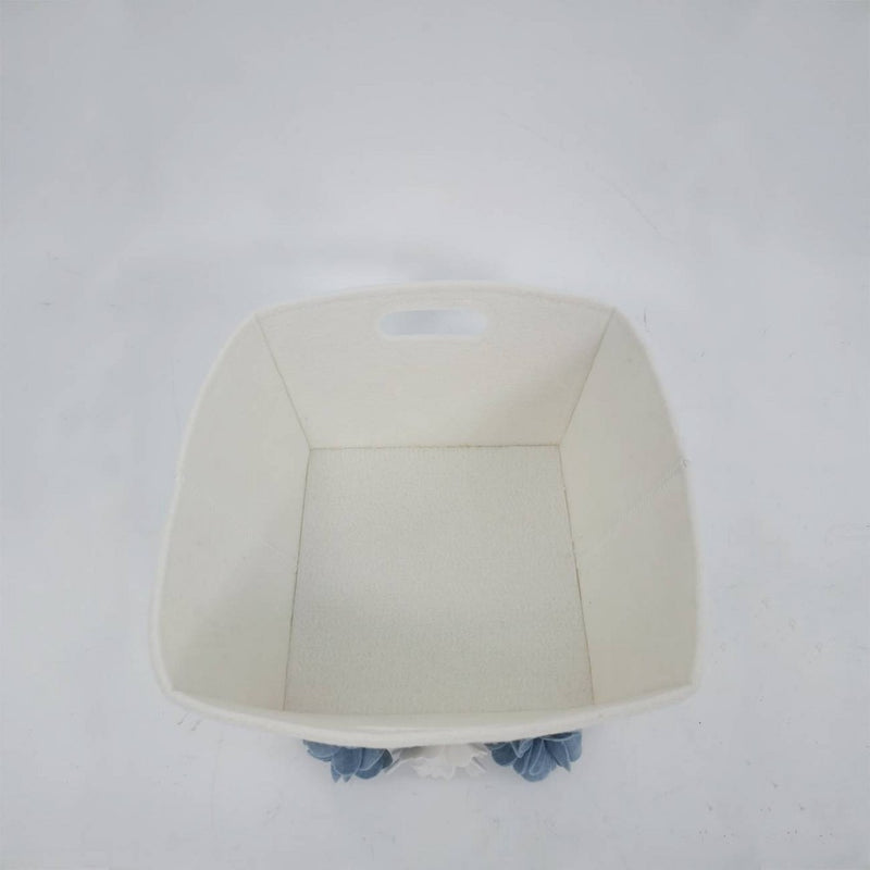 1ct Floral Felt basket Cream - Spritz™