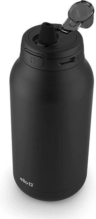 Ello Hydra Half Gallon Vacuum Insulated Stainless Steel Jug  64oz, Black
