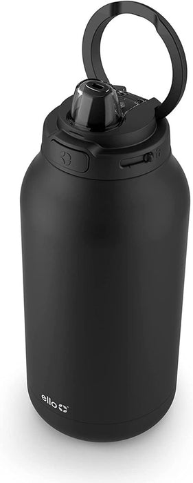 Ello Hydra Half Gallon Vacuum Insulated Stainless Steel Jug  64oz, Black