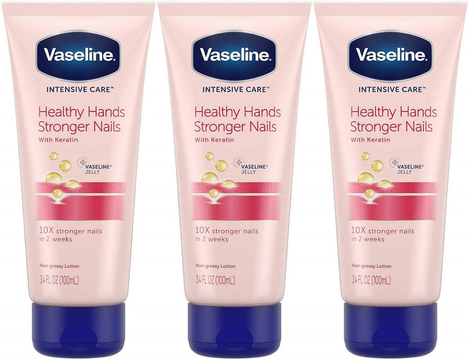 Vaseline Intensive Care Healthy Hands Stronger Nails Lotion 3 oz
