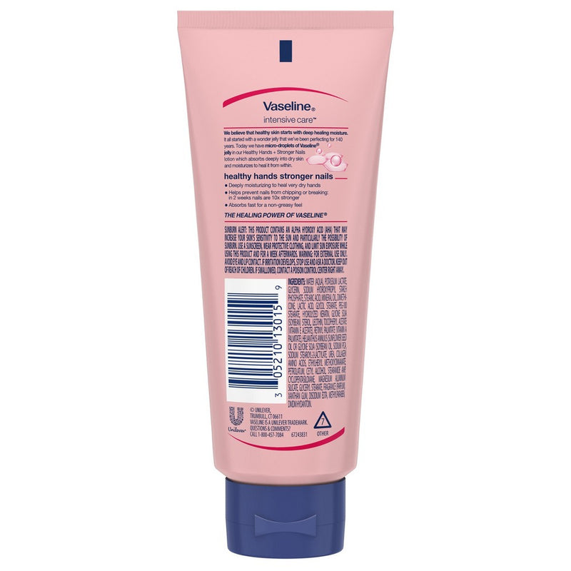 Vaseline Intensive Care Healthy Hands Stronger Nails Lotion 3 oz