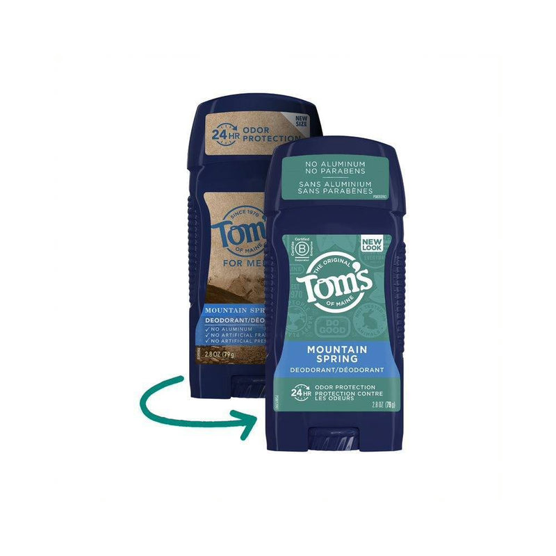 Tom's of Maine Men's Deodorant - Mountain Spring - 2.8oz