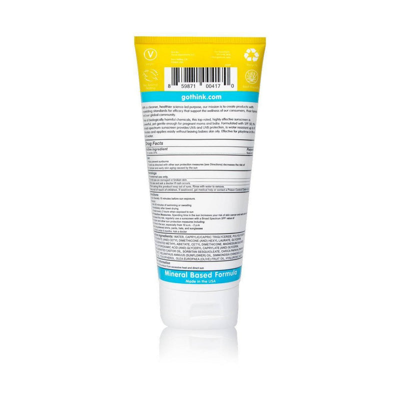 thinkbaby Mineral Sunscreen Lotion SPF 50 - 6 fl oz