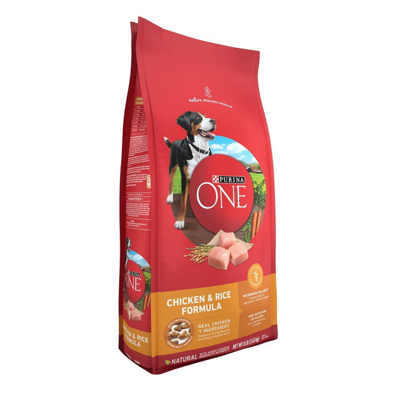 Purina ONE SmartBlend Chicken & Rice Formula Adult Dry Dog Food - 8lbs