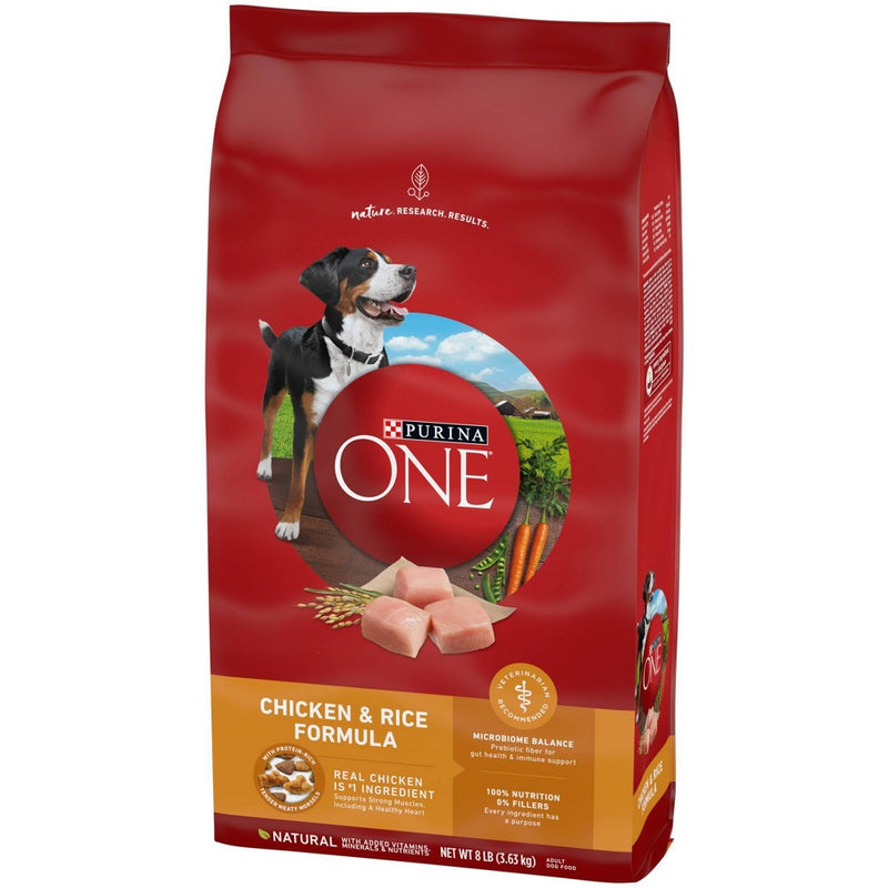 Purina ONE SmartBlend Chicken & Rice Formula Adult Dry Dog Food - 8lbs