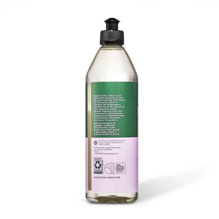 Lavender & Bergamot Liquid Dish Soap - 18 fl oz - Everspring™