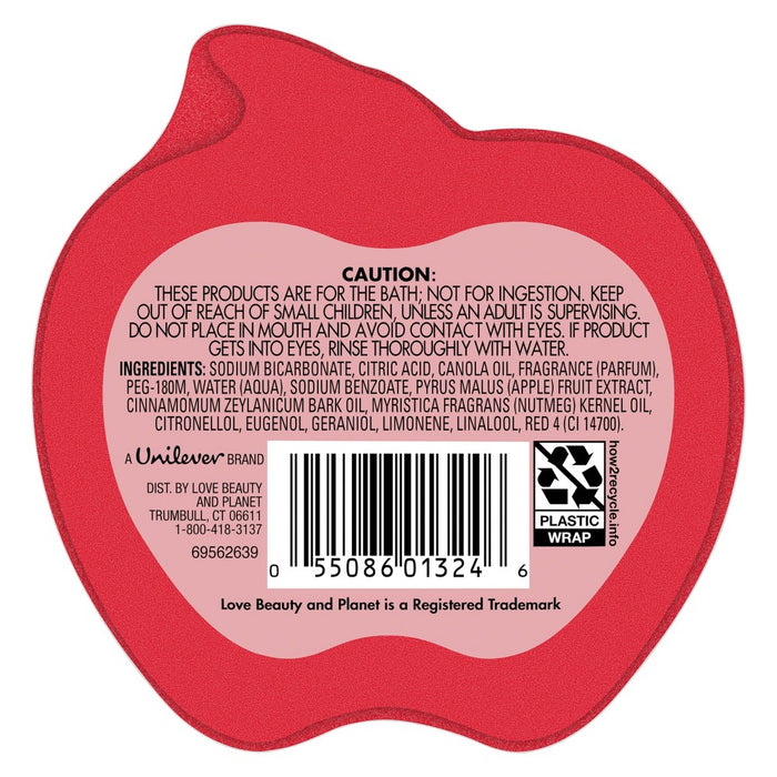 Beloved Apple & Cinnamon Bark Foaming Bath Bomb - 4.6oz