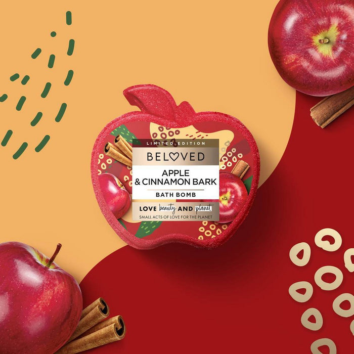Beloved Apple & Cinnamon Bark Foaming Bath Bomb - 4.6oz