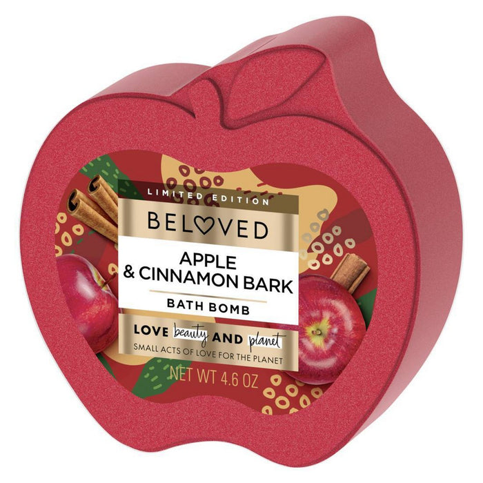 Beloved Apple & Cinnamon Bark Foaming Bath Bomb - 4.6oz