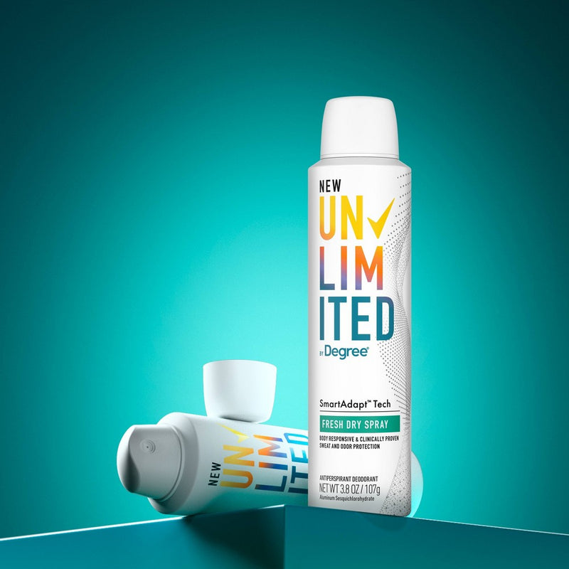 Degree Unlimited 96-Hour Antiperspirant & Deodorant Dry Spray - Fresh - 3.8oz