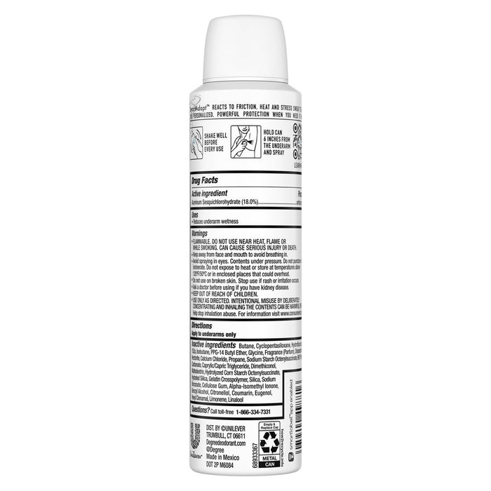 Degree Unlimited 96-Hour Antiperspirant & Deodorant Dry Spray - Fresh - 3.8oz