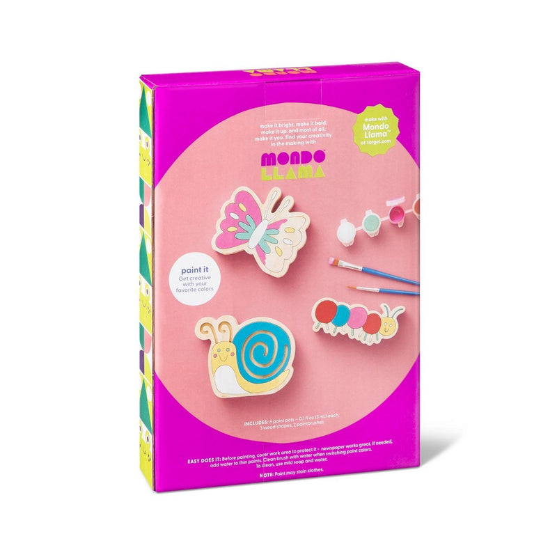 3pk Paint-Your-Own Spring Wood Friends Kit - Mondo Llama™