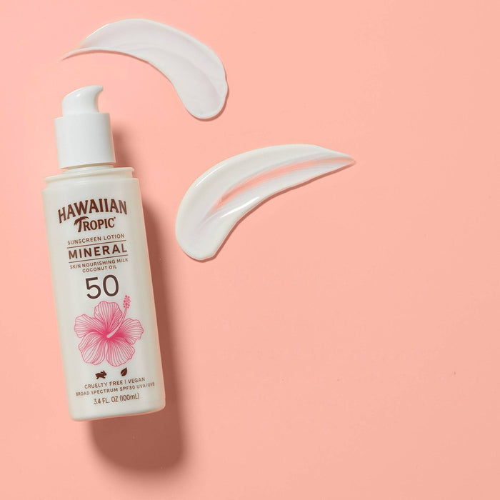 Hawaiian Tropic Mineral Sun Milk Body Lotion - SPF 50 - 3.4 fl oz