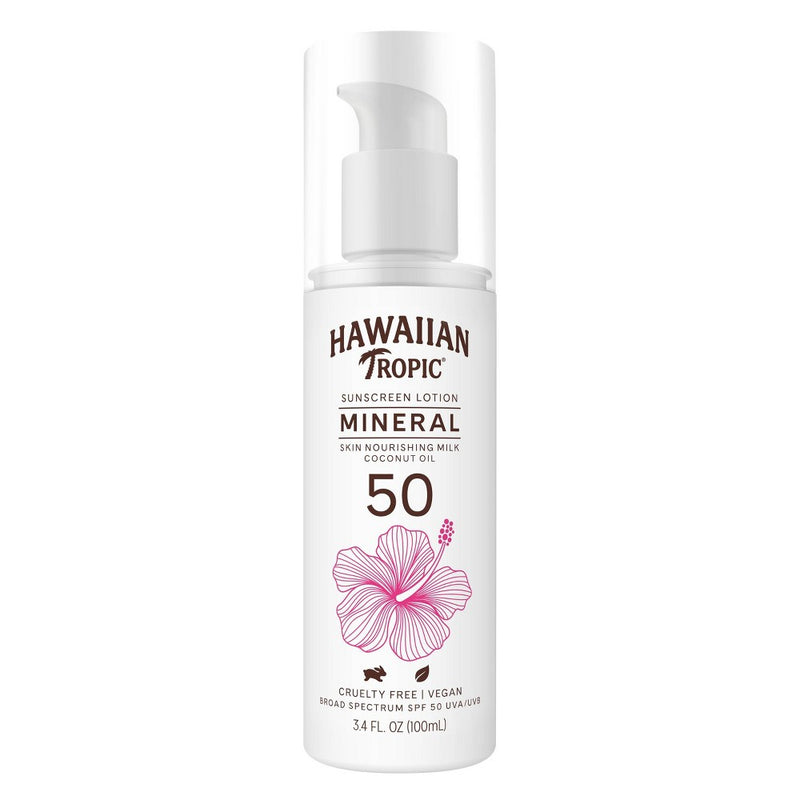 Hawaiian Tropic Mineral Sun Milk Body Lotion - SPF 50 - 3.4 fl oz