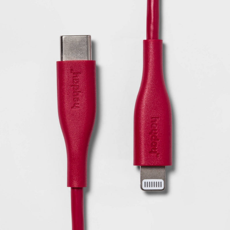 3' Lightning to USB-C Round Cable - heyday™ Electric Magenta