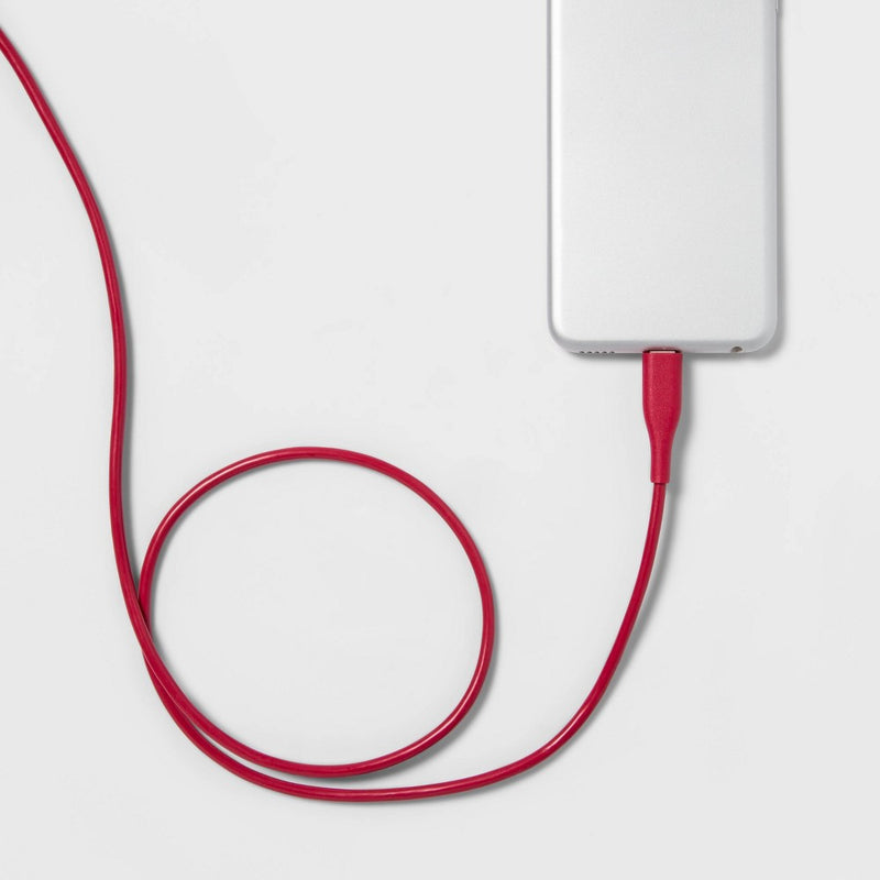 3' Lightning to USB-C Round Cable - heyday™ Electric Magenta