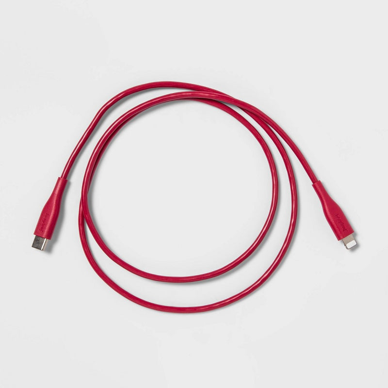 3' Lightning to USB-C Round Cable - heyday™ Electric Magenta