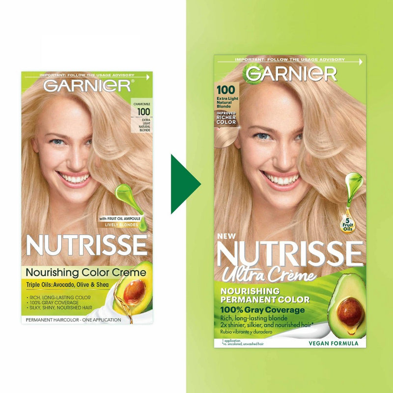 Garnier Nutrisse Nourishing Hair Color Creme 100 Extra-Light Natural Blonde