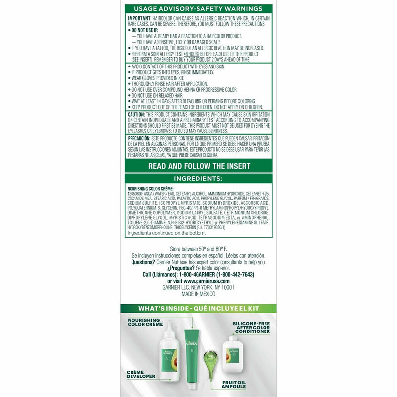 Garnier Nutrisse Nourishing Hair Color Creme 100 Extra-Light Natural Blonde