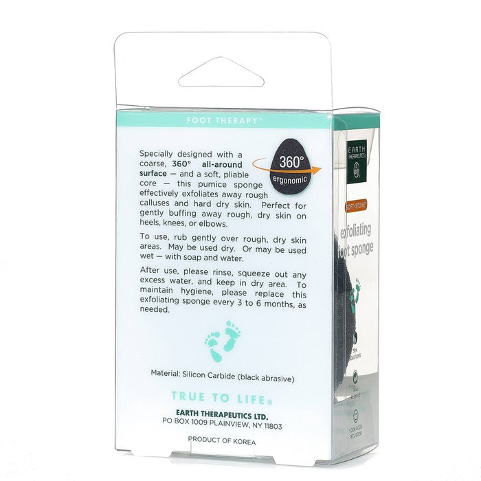 Earth Therapeutics Soft Stone Exfoliating Foot Sponge