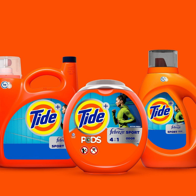 Tide Plus Febreze High Efficiency Liquid Laundry Detergent - Sport Active Fresh - 146 fl oz